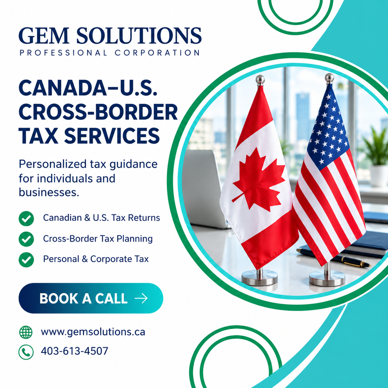 Canadian and U.S. Cross Border Tax - GEM Solutions Professional Corporation